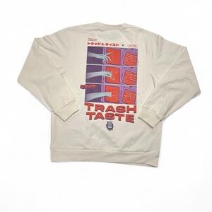 Trash Taste Podcast Heavyweight Cream Crewneck Sweater